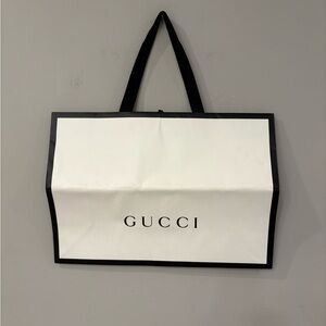 Gucci Ivory and Ebony Shopping Tote Bag